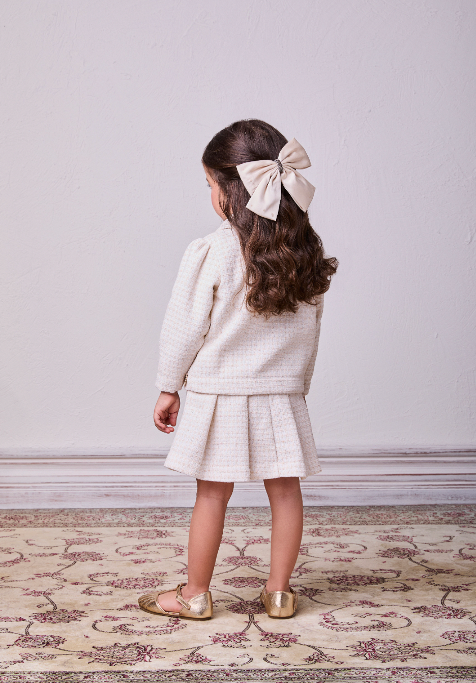 Conjunto Infantil Blusa e Saia-shorts Tweed - Animê