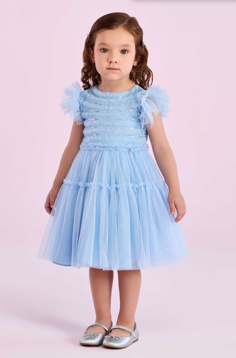 Vestido Infantil de Festa Squad Blue - Petit Cherie