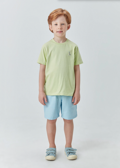 Conjunto Infantil Camiseta de Algodão e Bermuda de Sarja Ecológica - Beabá