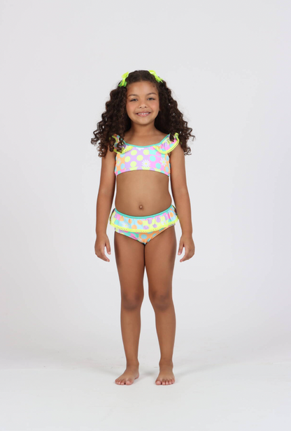 Biquíni Infantil Faixinha Ariel Margarida - Siri Kids