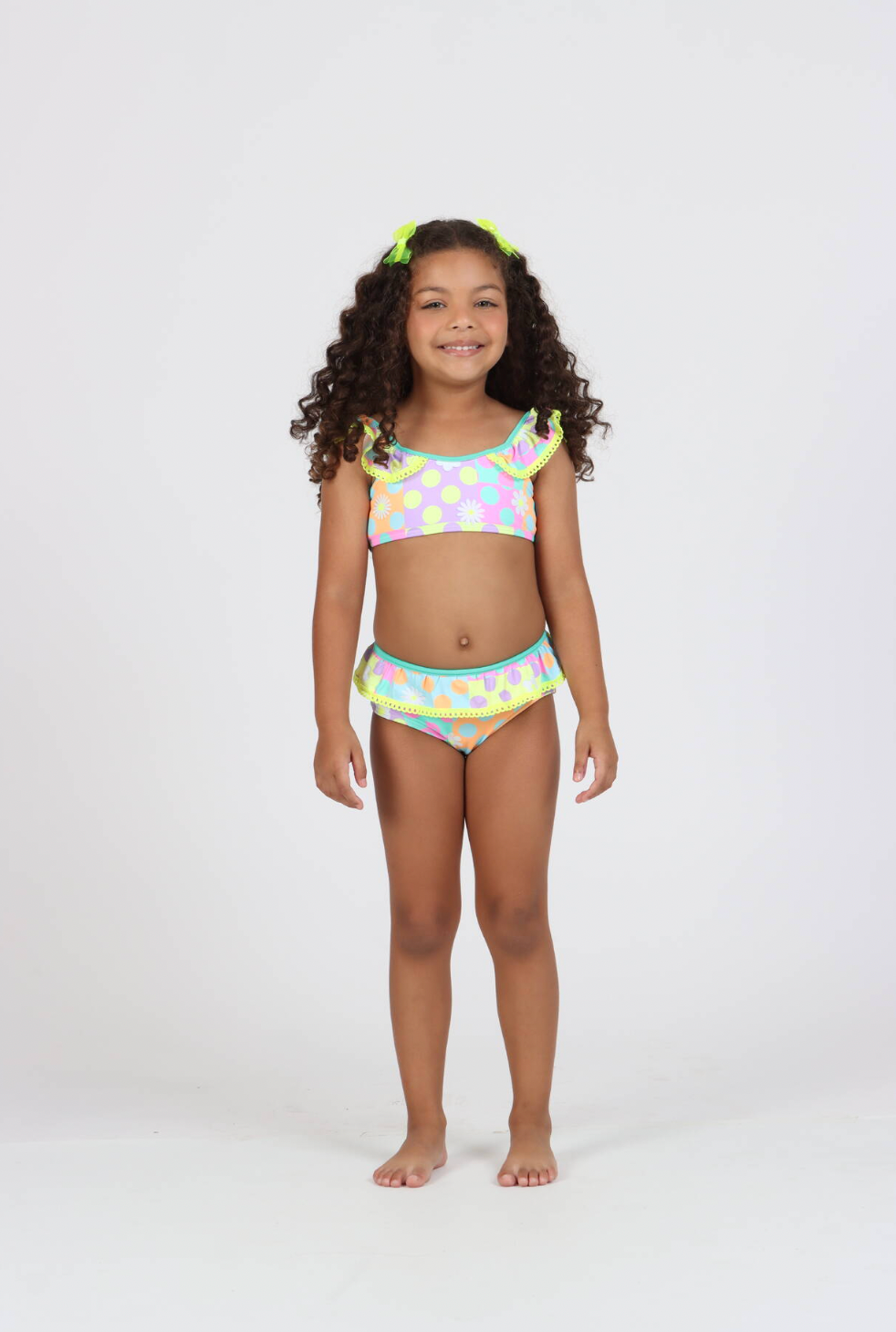 Biquíni Infantil Faixinha Ariel Margarida - Siri Kids