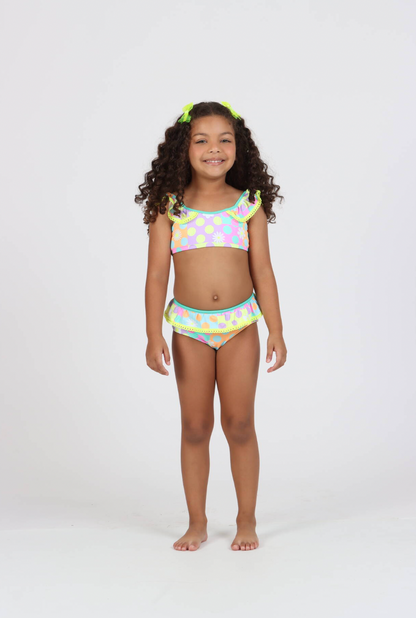 Biquíni Infantil Faixinha Ariel Margarida - Siri Kids