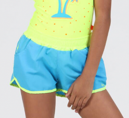 Shorts Infantil Letícia Cyan - Siri Kids
