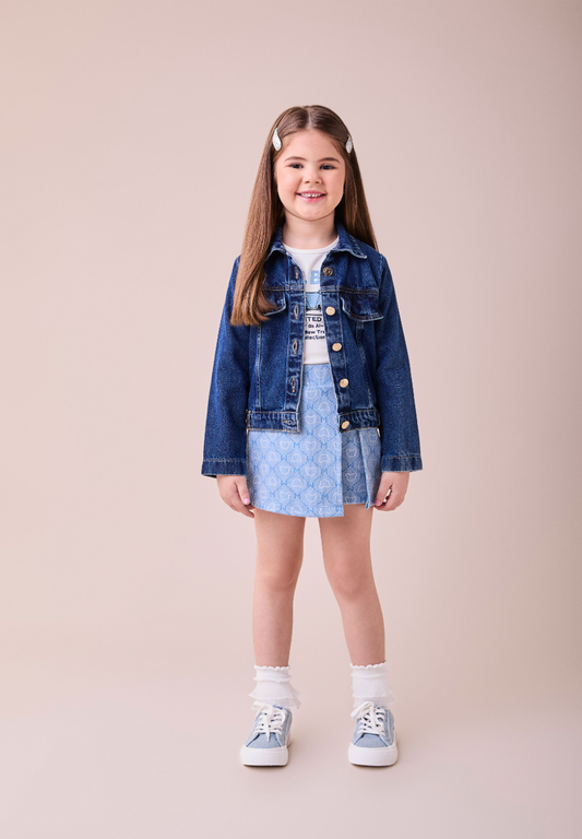 Conjunto Infantil Cute Bear Blusa MC e Shorts - Momi