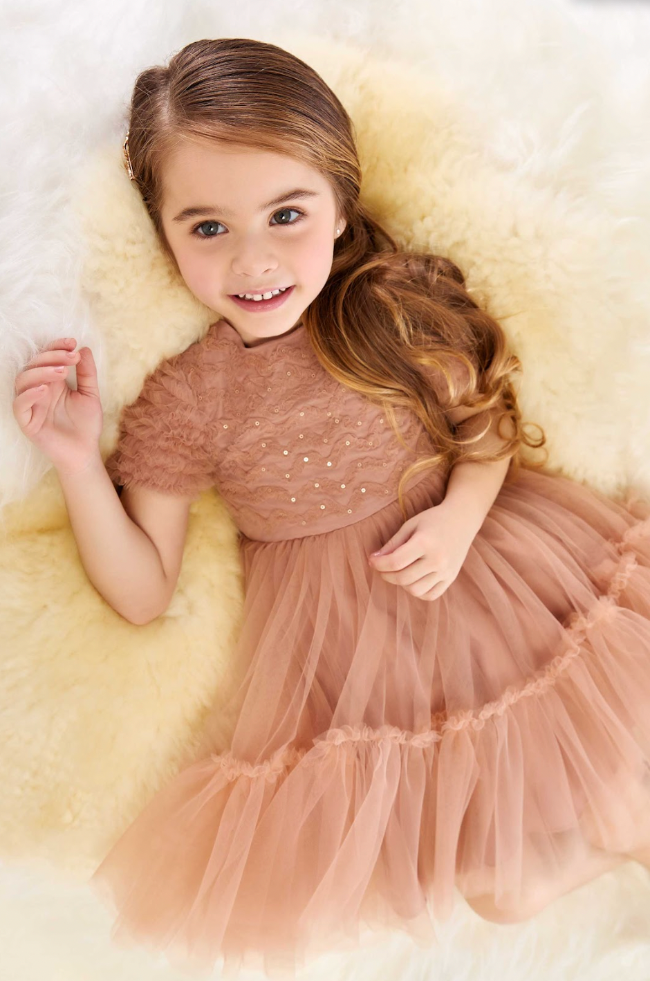 Vestido Infantil de Festa Stylish Bears - Petit Cherie PRÉ-VENDA