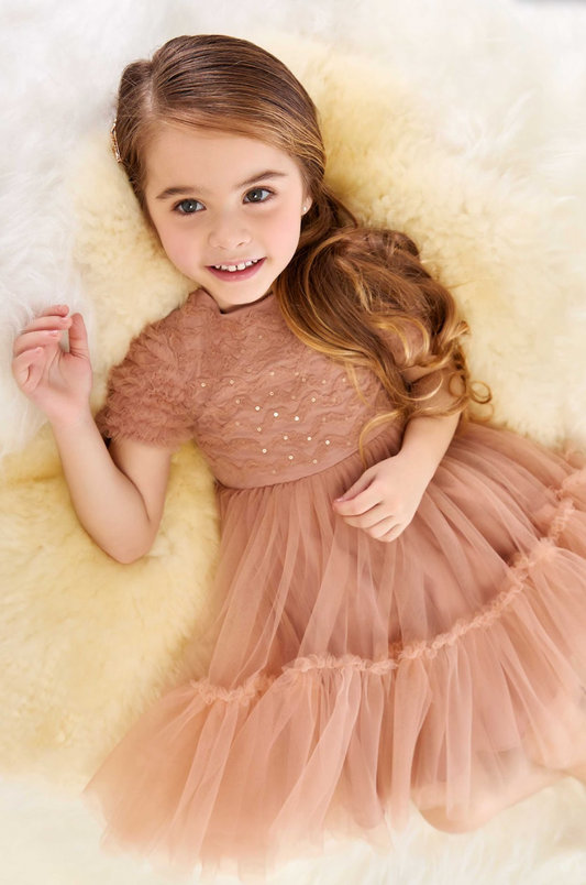 Vestido Infantil de Festa Stylish Bears - Petit Cherie PRÉ-VENDA