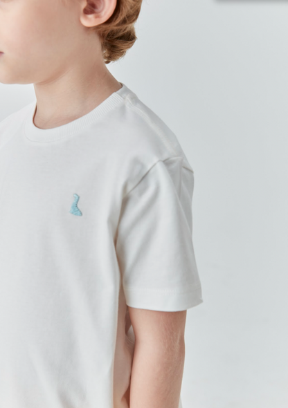 Conjunto Infantil Camiseta Beach e Bermuda Amarela