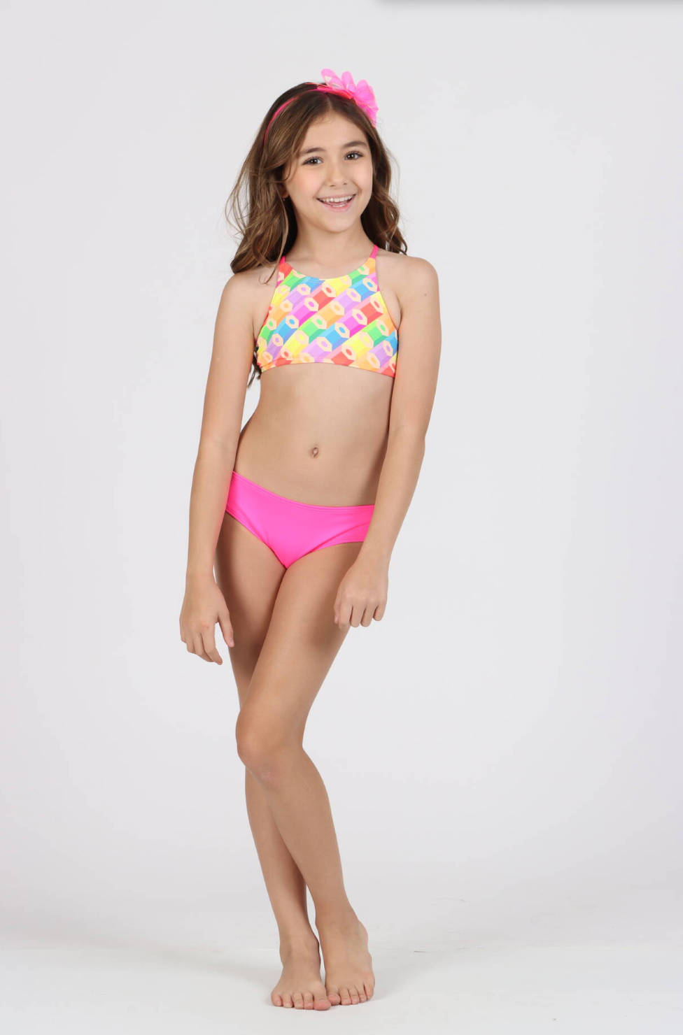 Biquíni Infantil Cropped Tati Colorir - Siri Kids