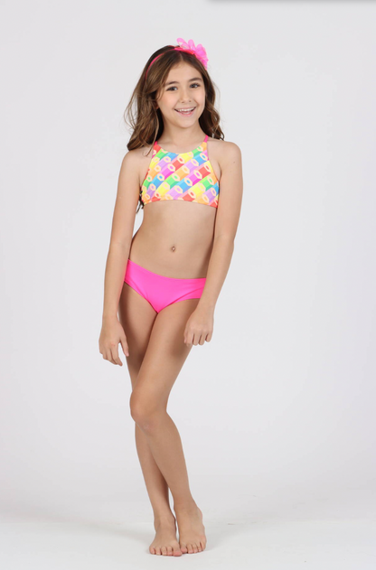 Biquíni Infantil Cropped Tati Colorir - Siri Kids