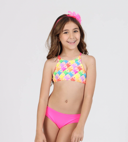 Biquíni Infantil Cropped Tati Colorir - Siri Kids