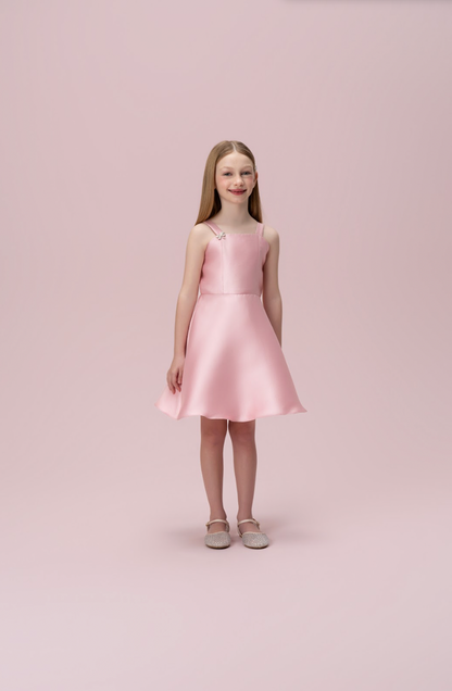 Vestido Infantil Zibeline Libélula de Strass - Petit Cherie