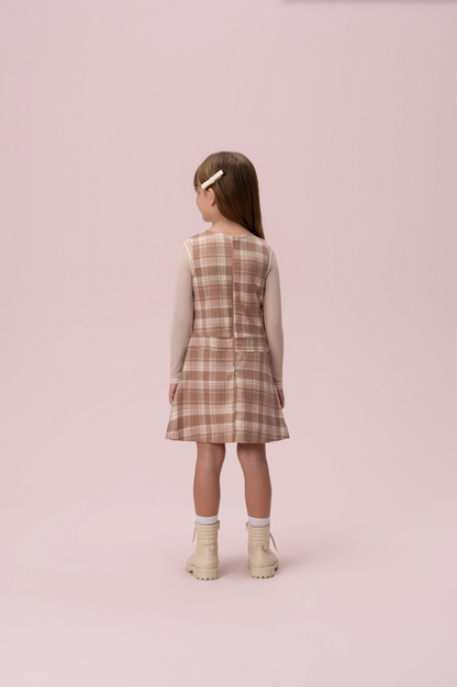 Vestido Infantil Alfaiataria com Cinto - Petit Cherie