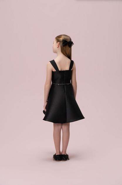 Vestido Infantil Zibeline com Cinto de Corrente - Petit Cherie