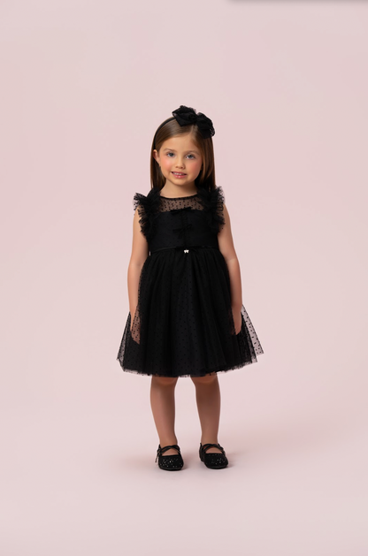 Vestido Infantil Tule Preto - Petit Cherie