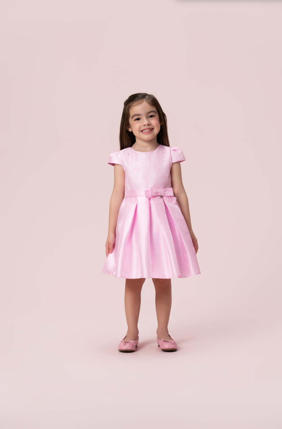Vestido Infantil Rosa - Petit Cherie