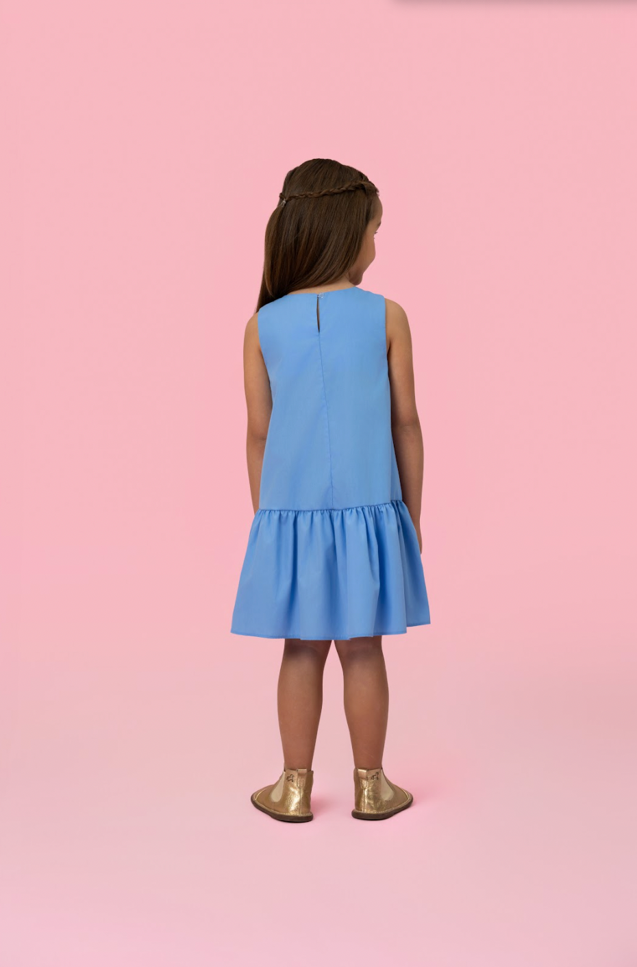 Vestido Infantil Tricoline Bordado - Mon Sucre