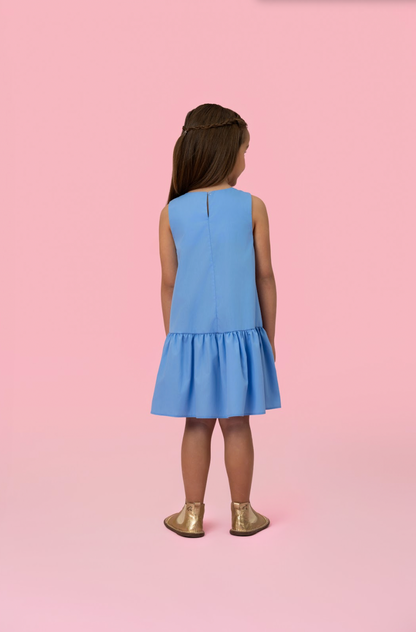 Vestido Infantil Tricoline Bordado - Mon Sucre
