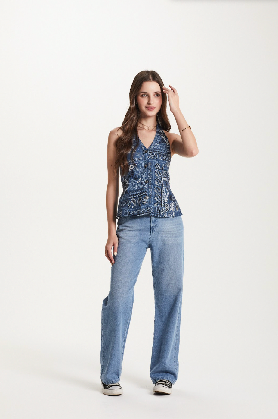 Calça Jeans Teen com Puídos - Two In