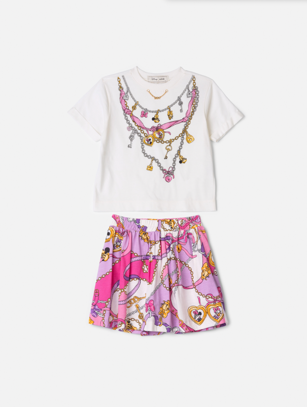 Conjunto Infantil Blusa e Saia Essentials Disney - Animê