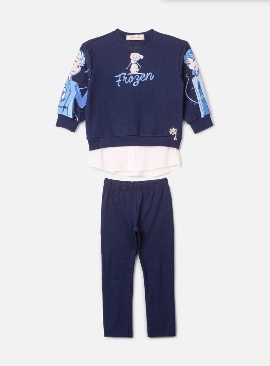 Conjunto Infantil Blusa de Moletom Frozen e Calça legging - Animê