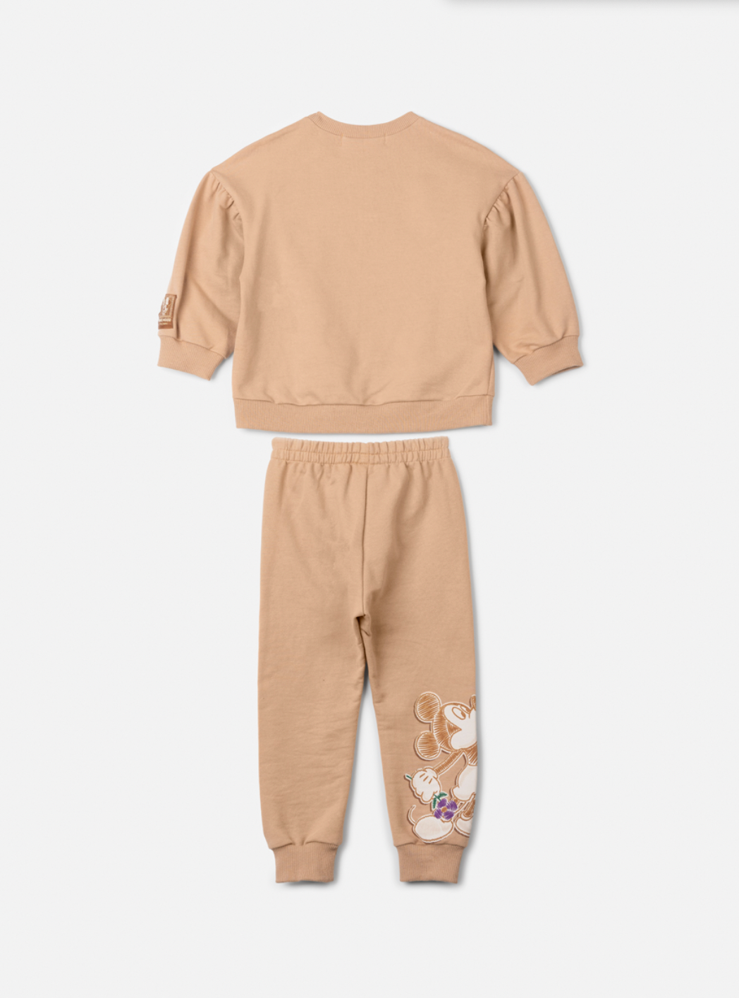Conjunto Infantil Casaco e Calça de Moletom Minnie Flores - Animê