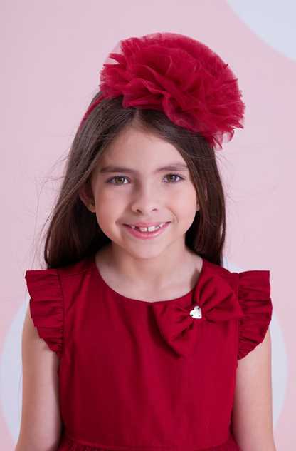 Vestido Infantil de Festa Saia Frufru Bala de Cereja - Pituchinhus PRÉ-VENDA