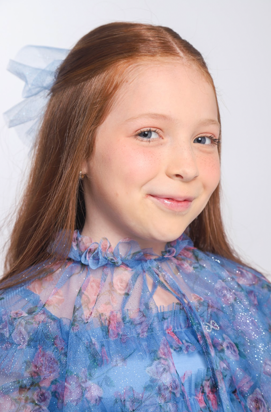 Capa Infantil Tule Glitter Azul - Luluzinha