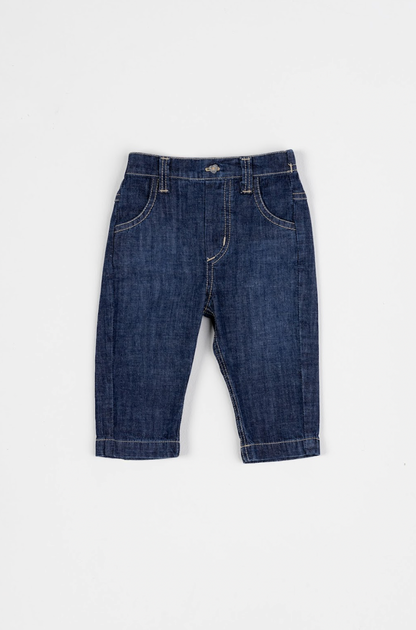 Calça Jeans Bebê Estampada Leve Com Elastano - Um Mais Um PRÉ-VENDA