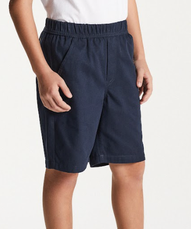 Bermuda Infantil Sarja Confort Marinho - Um Mais Um PRÉ-VENDA