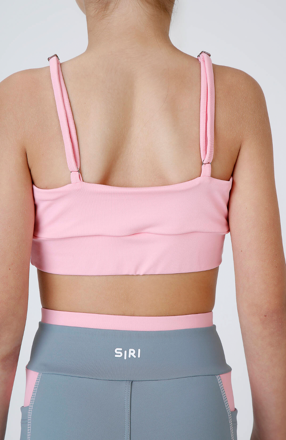Conjunto Infantil Top Sara Ballet Rosa e Bermuda Sara Ballet Cinza - Siri Sport