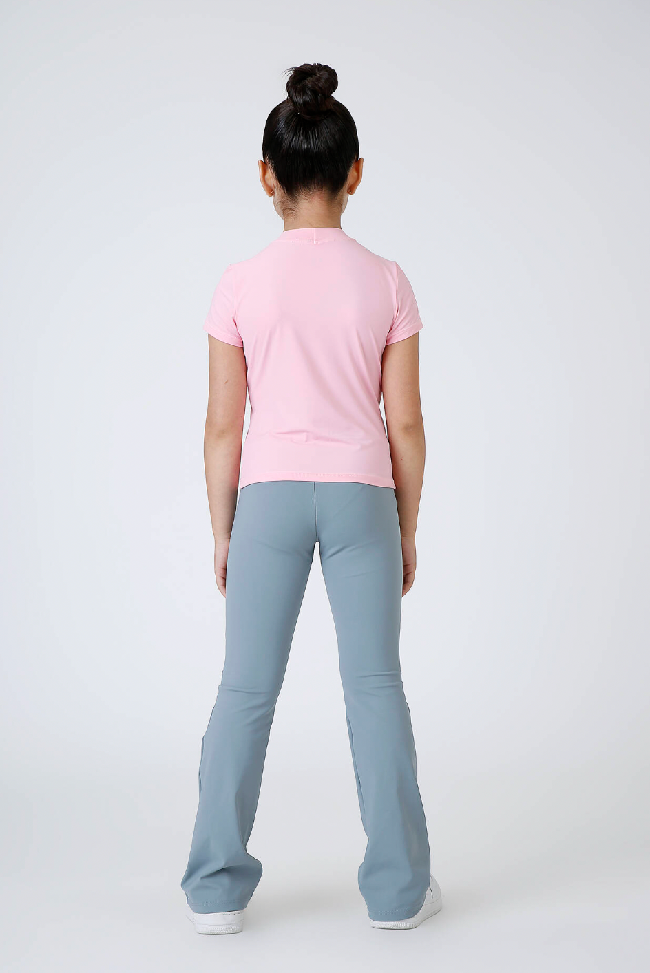 Conjunto Infantil Blusa Malu Hug Ballet Rosa e Calça Bailarina Malu Ballet Cinza - Siri Sport
