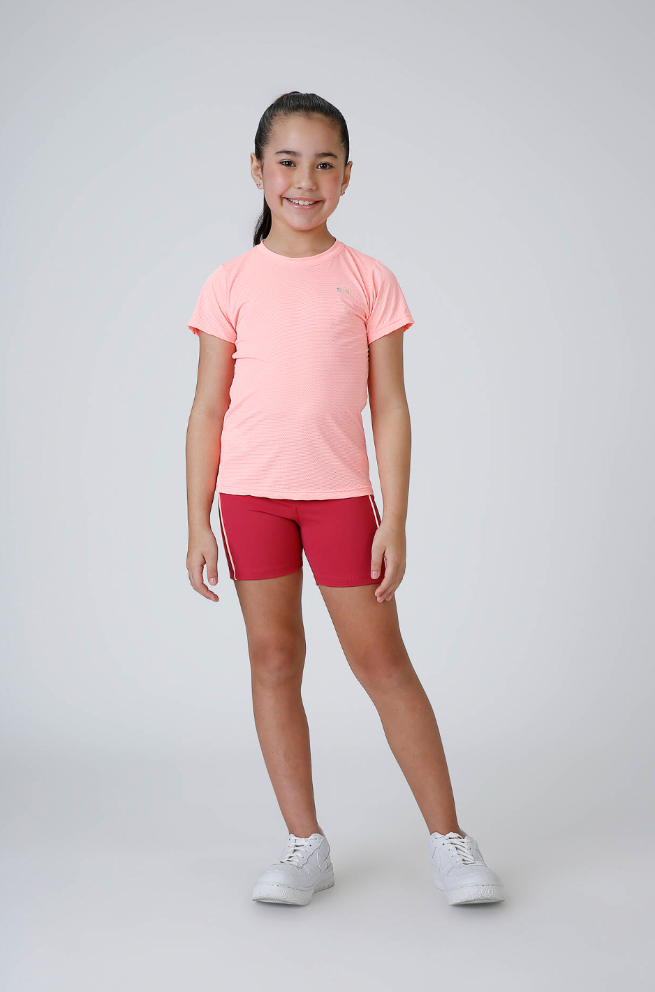 Conjunto Infantil Top Sara Nagoya Brincadeira Romã e Bermuda  Isis Brincadeira Romã - Siri Sport
