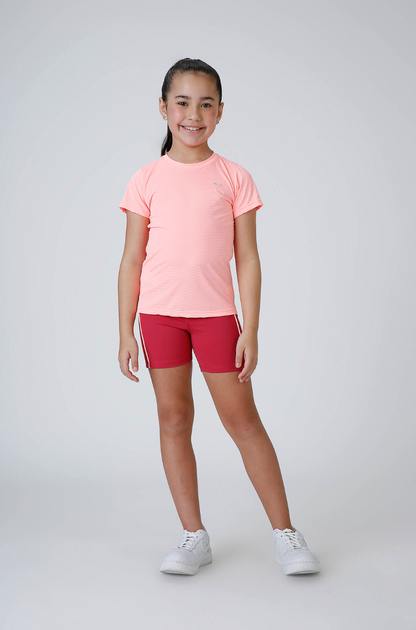 Conjunto Infantil Top Sara Nagoya Brincadeira Romã e Bermuda  Isis Brincadeira Romã - Siri Sport