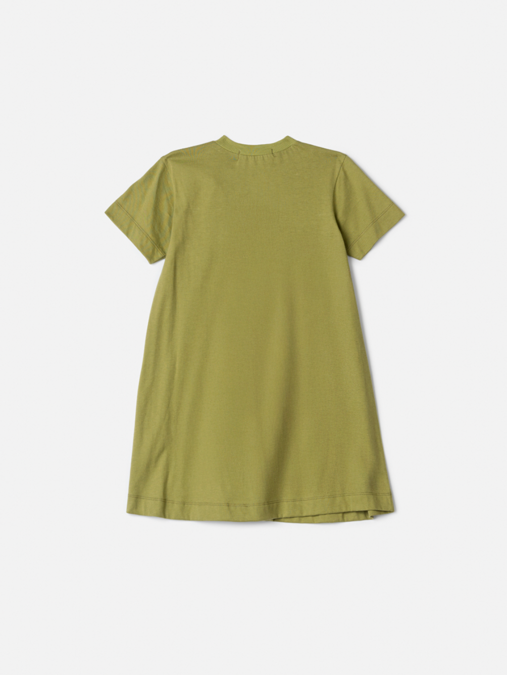 Vestido Infantil Trapézio Laço Faixa Estilizada Minnie Verde Forest - Animê