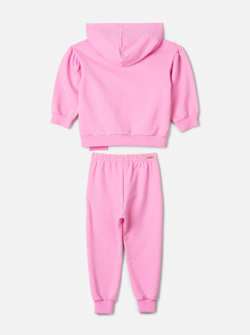 Conjunto Infantil Casaco e Calça Moletom Rosa Girly - Animê Petite