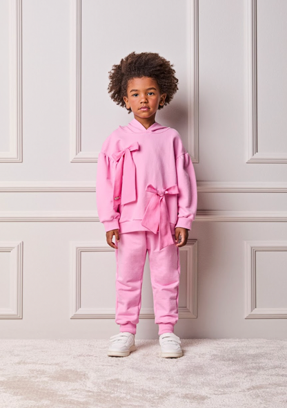 Conjunto Infantil Casaco e Calça Moletom Rosa Girly - Animê Petite