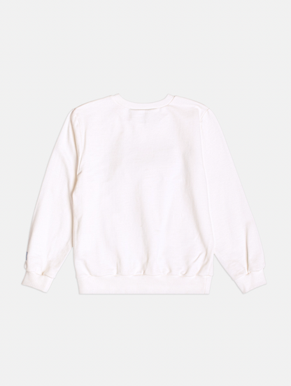 Casaco Infantil Daisy Laço Jeans Off White - Momi