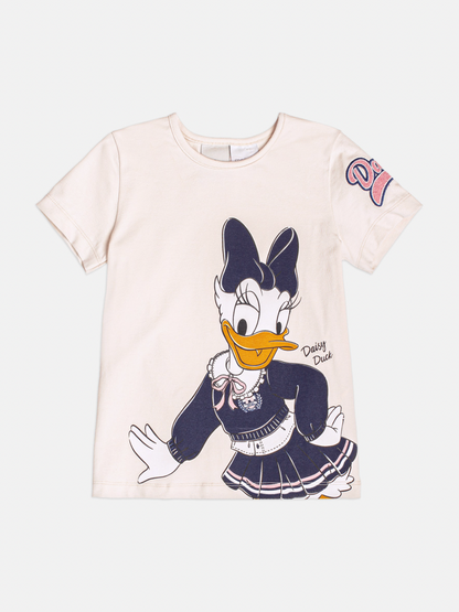 Conjunto Infantil Deisy Blusa MC e Legging Vanilla - Momi