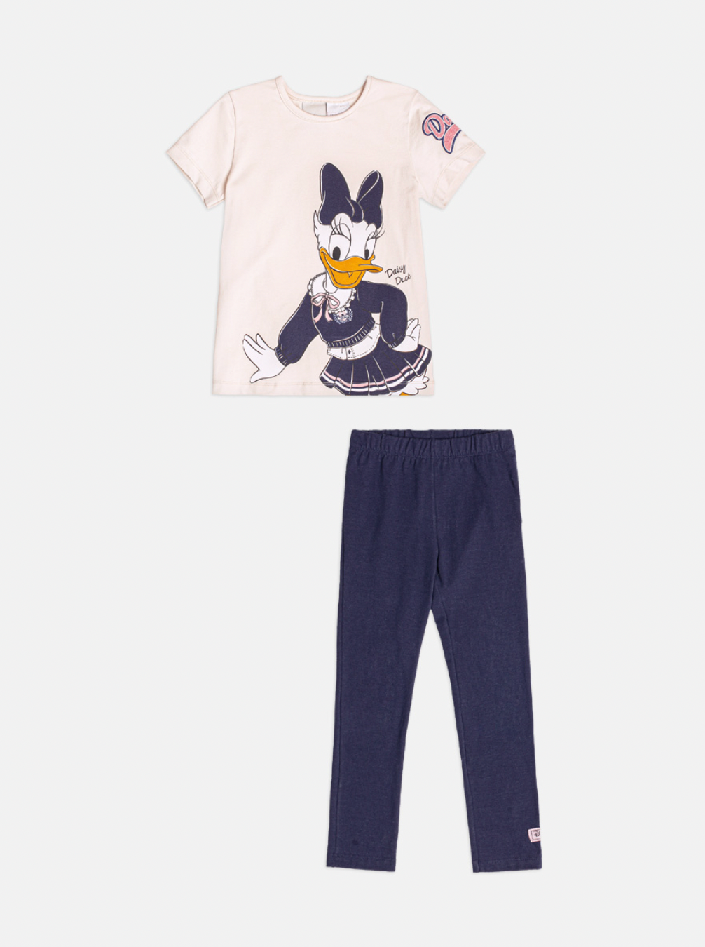 Conjunto Infantil Deisy Blusa MC e Legging Vanilla - Momi