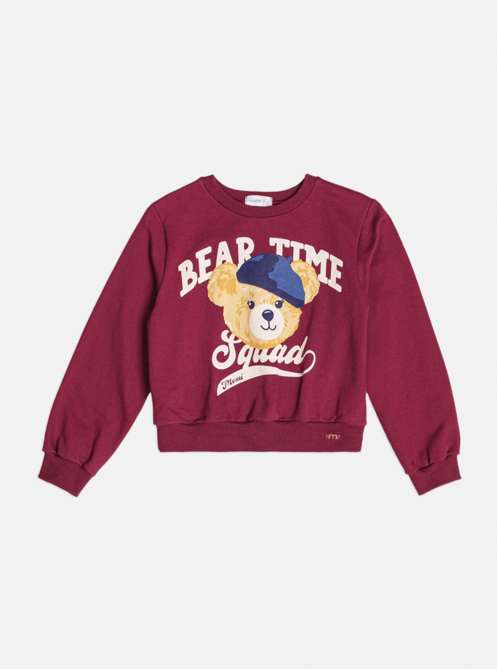 Conjunto Infantil Moletom Casaco Urso e Calça Cramberry - Momi
