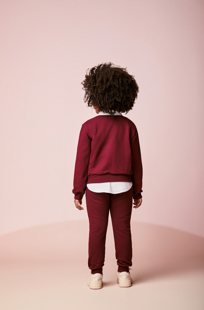 Conjunto Infantil Moletom Casaco Urso e Calça Cramberry - Momi