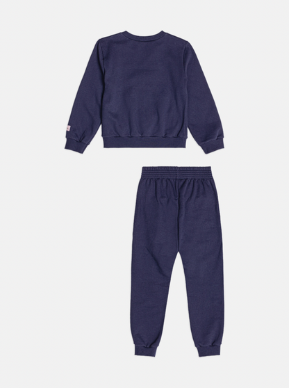 Conjunto Infantil Moletom Casaco Daisy e Calça Marinho - Momi