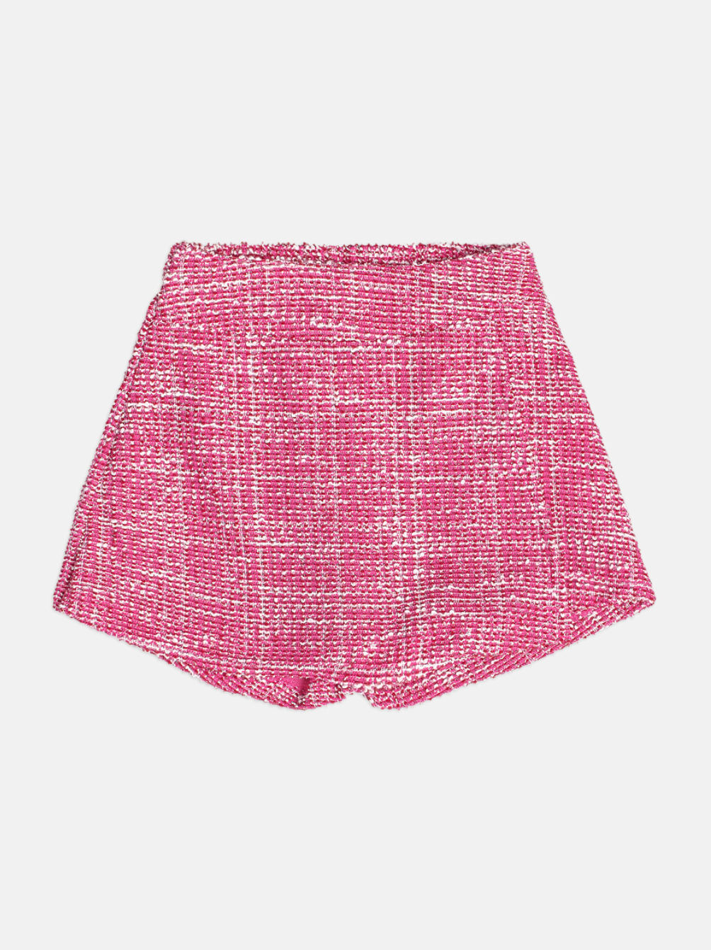 Conjunto Infantil Blusa Manga Longa Gola Laço e Shorts-saia Tweed - Momi