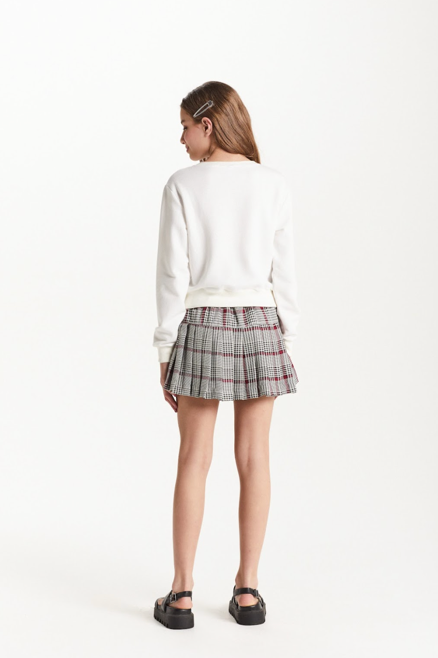 Blusa Moletom Teen Ursinha College Off White - Two In