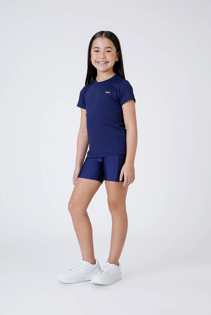 Bermuda Infantil Eloisa Trilobal Marinho - Siri Sport