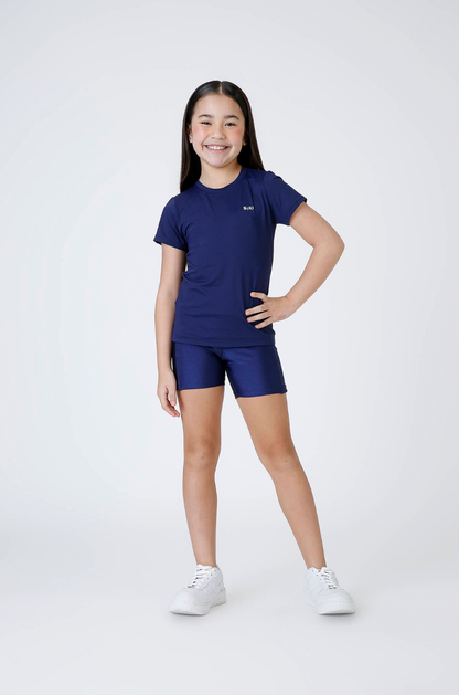 Bermuda Infantil Eloisa Trilobal Marinho - Siri Sport