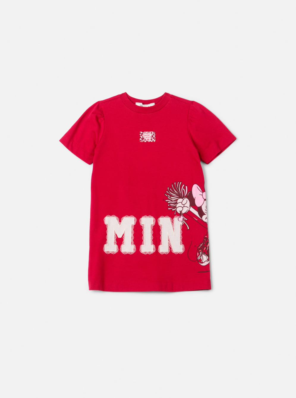 Vestido Infantil Minnie Cherry Flores ANM Rendado - Animê Petite