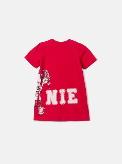 Vestido Infantil Minnie Cherry Flores ANM Rendado - Animê Petite