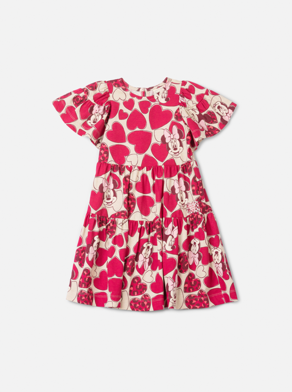 Vestido Infantil Minnie Mouse Hearts - Animê Petite