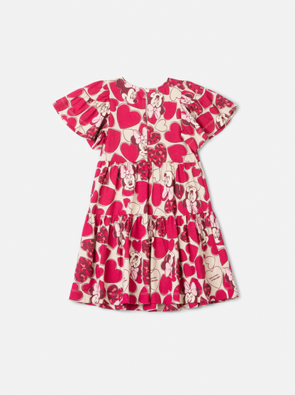 Vestido Infantil Minnie Mouse Hearts - Animê Petite
